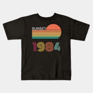 Sunset Retro Vintage 1984 Kids T-Shirt